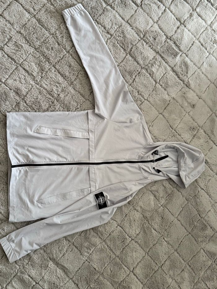 Gilet stone Island blanc taille-S - photo numéro 3