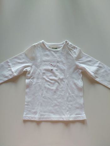 Tee shirt manches longues fille 9 mois