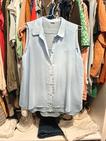 Chemisier sans manches femme taille L
