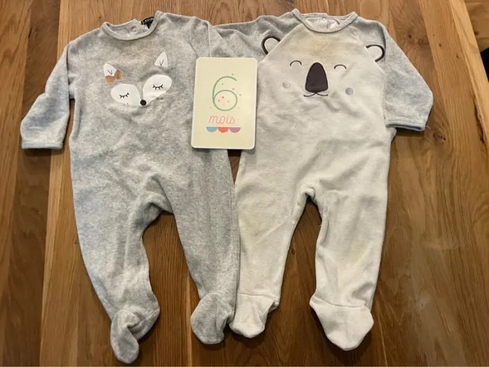 Lot pyjamas 6 mois