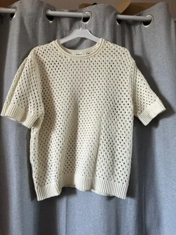 Tee shirt coton imitation maille Promod