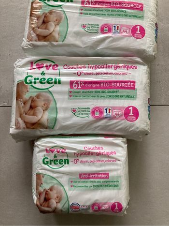 Couches Love And Green taille 1