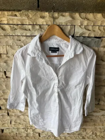 🤍 Chemise blanche à manches 3/4 - Taille 38 🤍