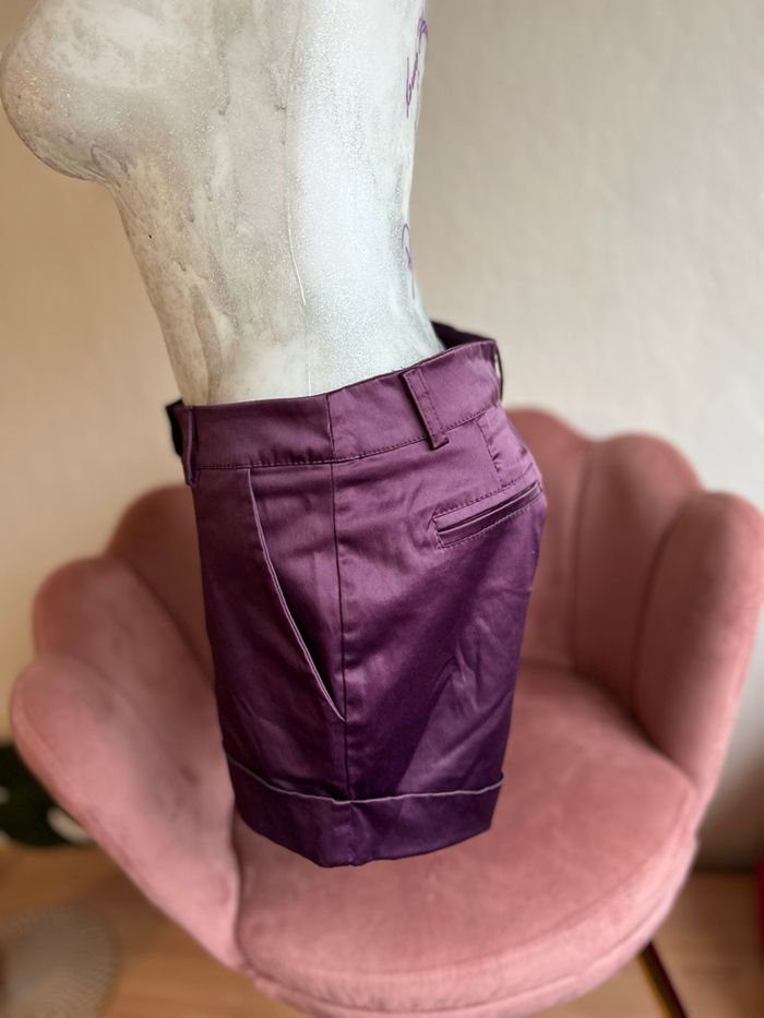 ✨ Short violet élégant – Made in Italy – Taille 36 (S) - photo numéro 3