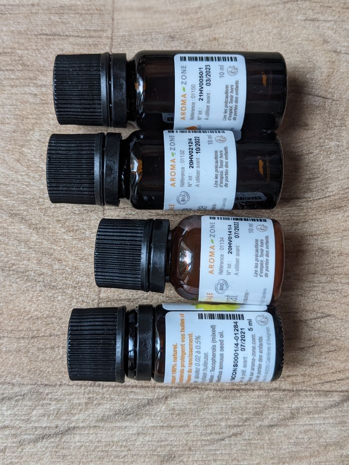 Lot Aroma zone huiles végétales - photo numéro 2