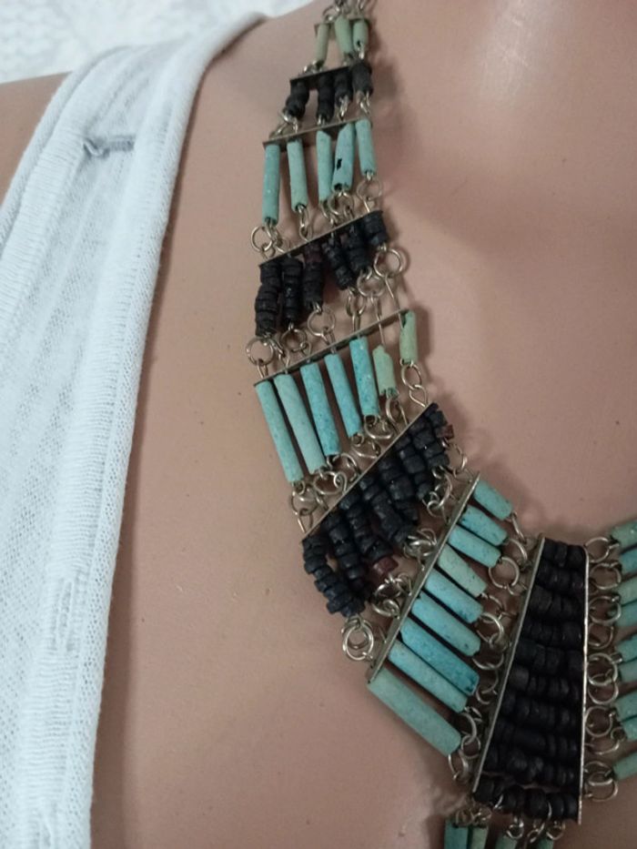 Collier plastron style égyptien - photo numéro 4