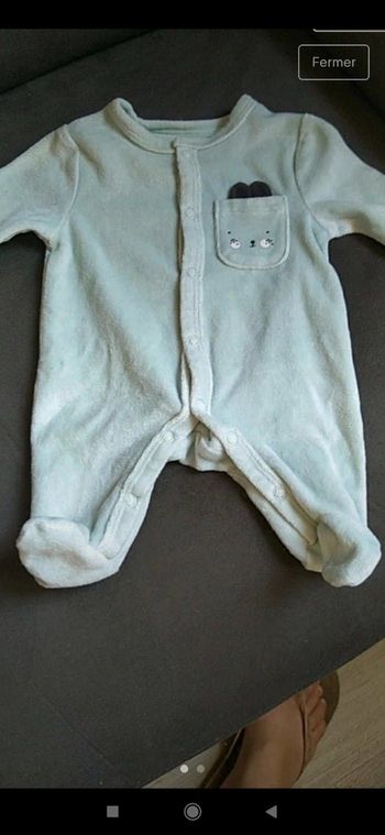 Pyjama naissance velour