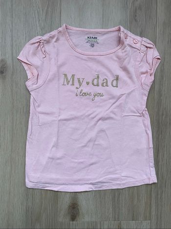 Tee shirt Kiabi rose 18 mois