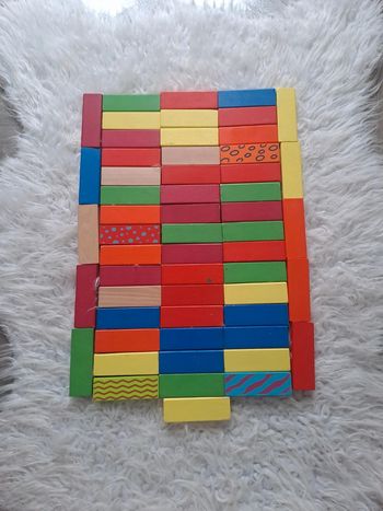 Lot 56 rectangles en bois