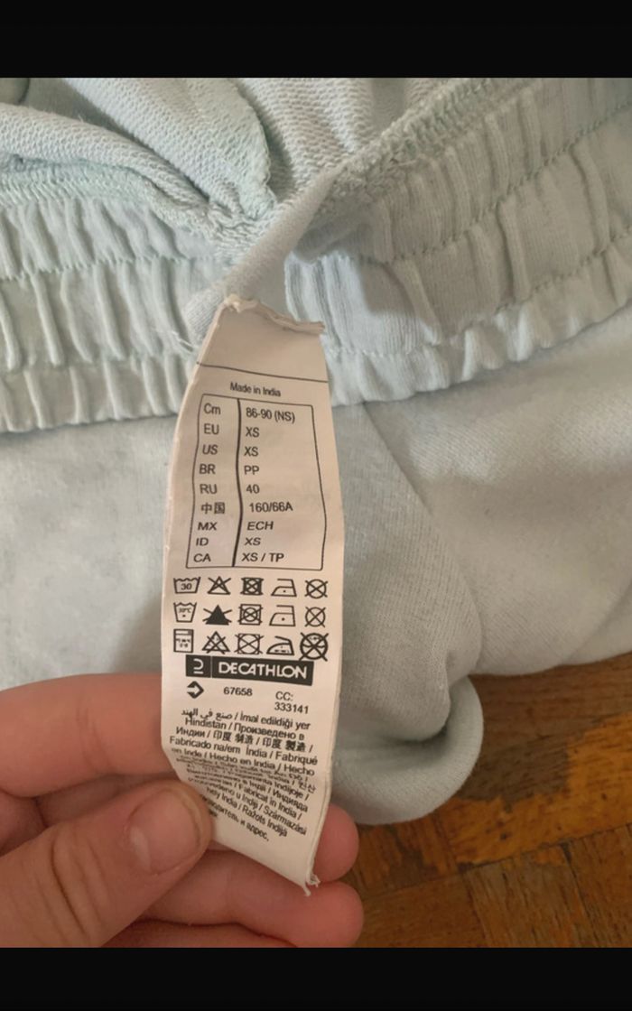 short décathlon bleu clair e - photo numéro 3