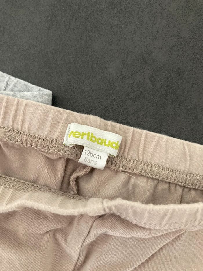 Vertbaudet lot legging vêtement fille taille 8 ans - photo numéro 3