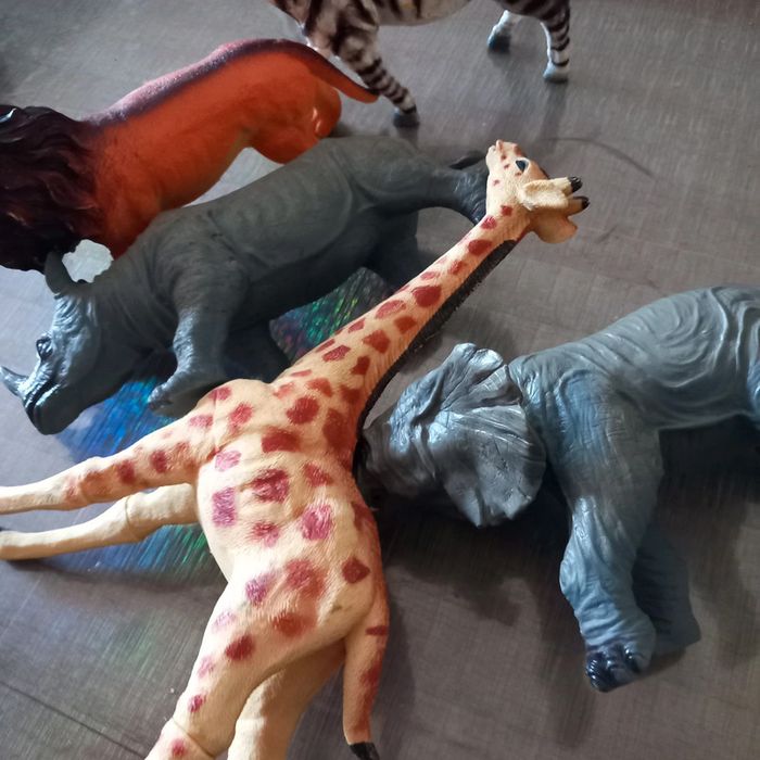 Lot de grandes figurines animaux de la savane - photo numéro 3