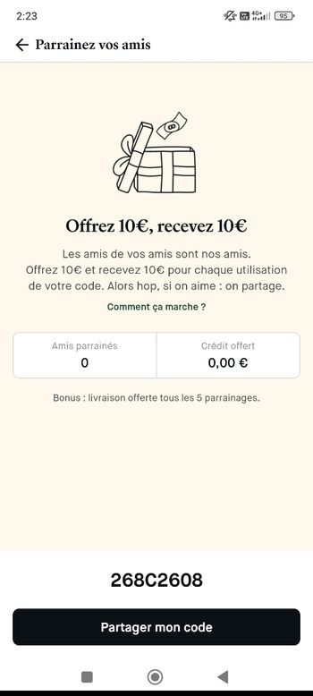 offrez 10 € / recevez 10€ Vente CHOOSE