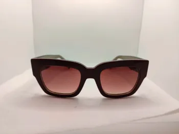Lunettes de soleil Céline en acétate bordeaux