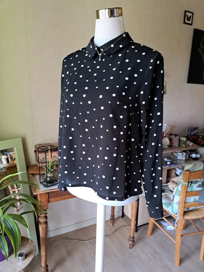 Blouse à pois