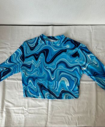 Crop top Bleu