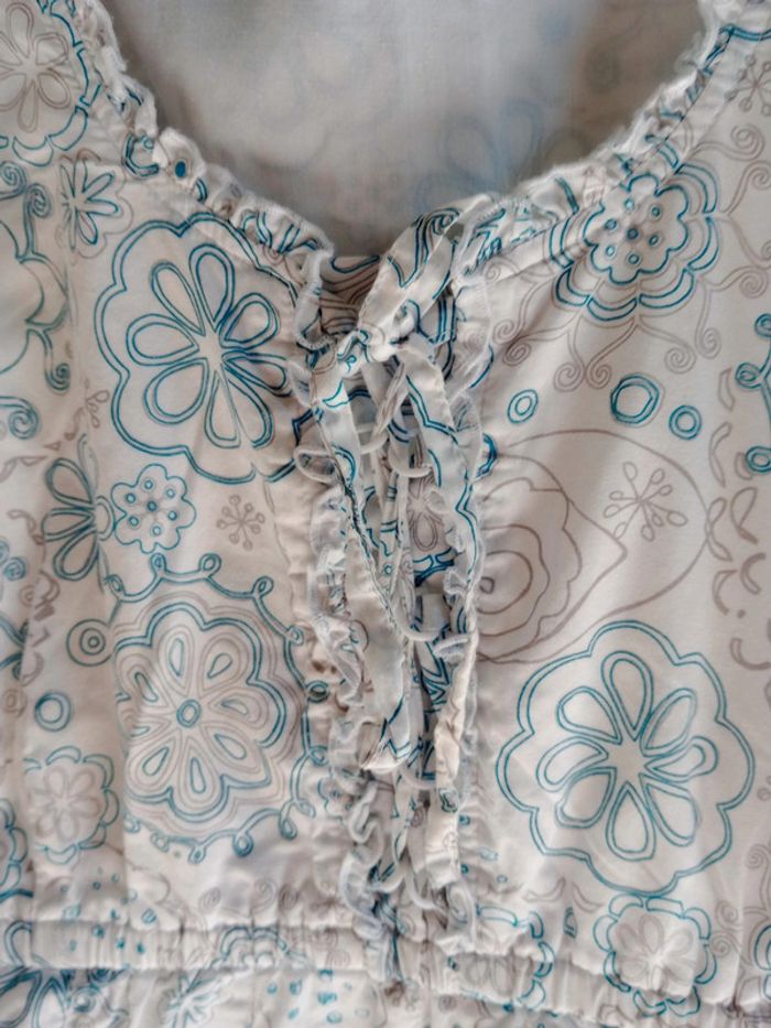 Robe fantaisie 48 blanche bleu grise Fantaisie c19 - photo numéro 14