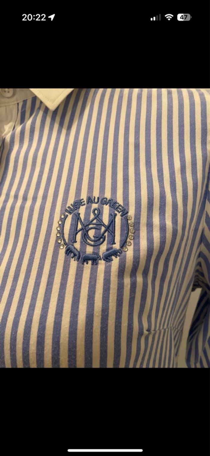 Chemise rayée femme mise au Green taille 34 - photo numéro 6