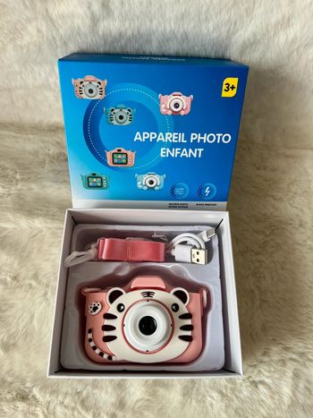 Appareil photo numérique, camera pour enfant, rose