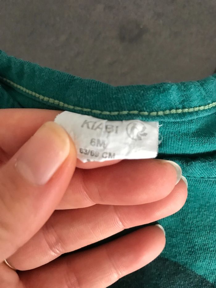 Teeshirt manches longues vert - photo numéro 2