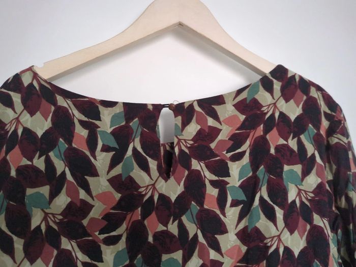 Robe voodoo feuille bordeau violet végétal 44 - photo numéro 6