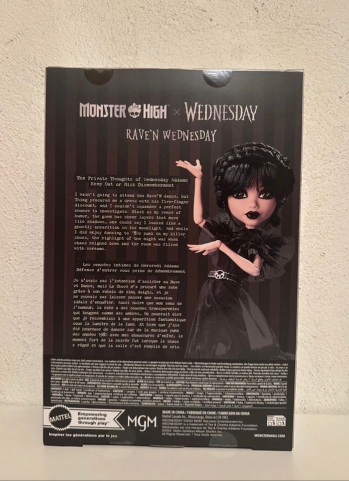 Monster High Mercredi Addams en Tenue de Bal - photo numéro 2