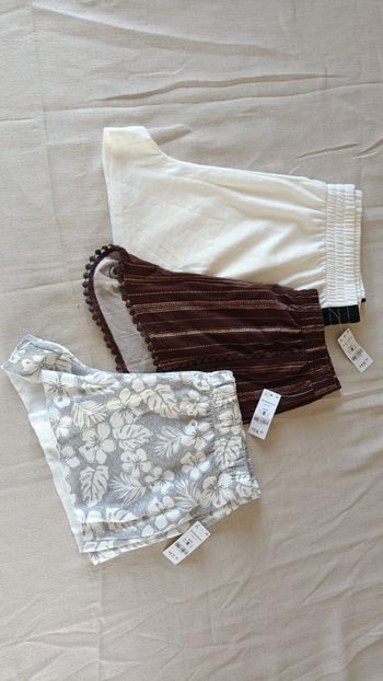☀️ Lot de 3 Shorts Été – Taille M – Neufs avec étiquette