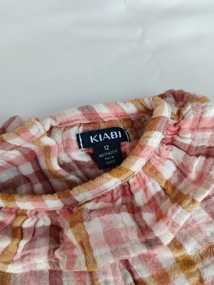 Blouse Kiabi gaze de coton 12 mois - photo numéro 2