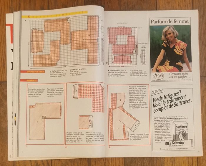 Ancien magazine modes et travaux années 80 vintage - photo numéro 7