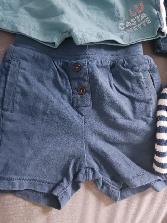 Lot de 4 shorts bébé 6 mois Lulu castagnette - photo numéro 3