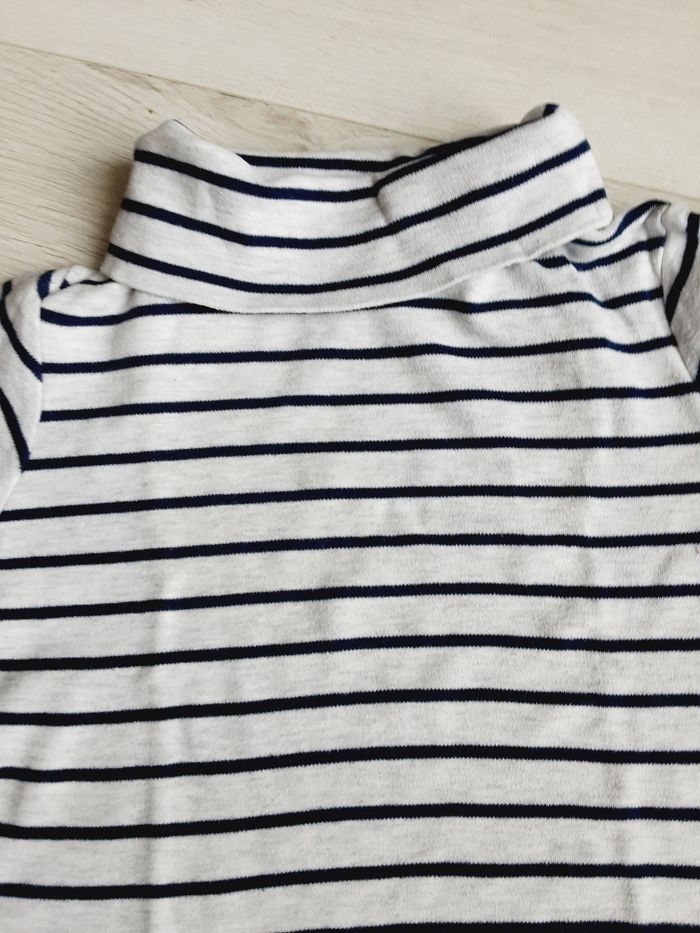 Vêtement garçon tee-shirt manches longues sous-pull Okaïdi rayé 6 ans - photo numéro 2