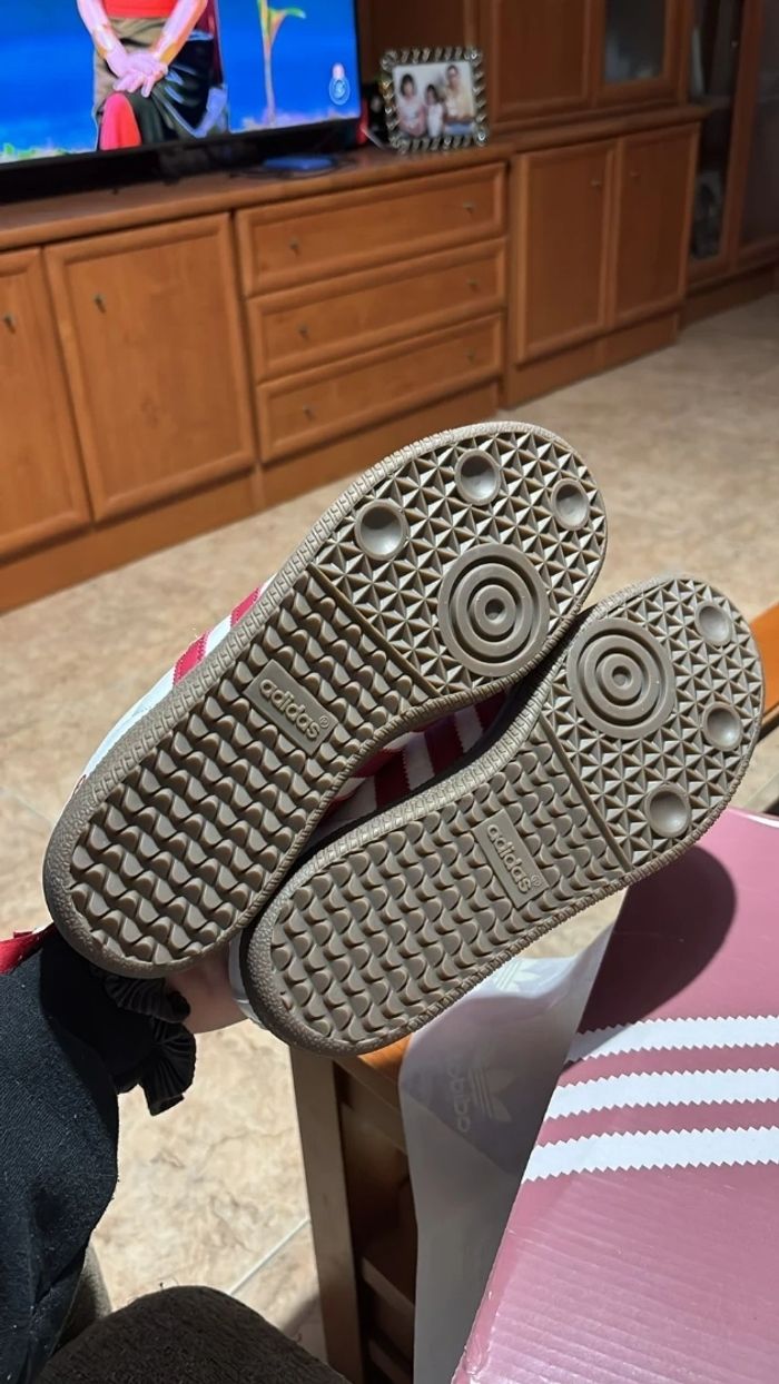 Adidas Samba X Comme Des Garçons Rose Taille 39 - photo numéro 7