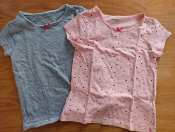 Lot 2 maillots de corps verbaudet fille 5 ans