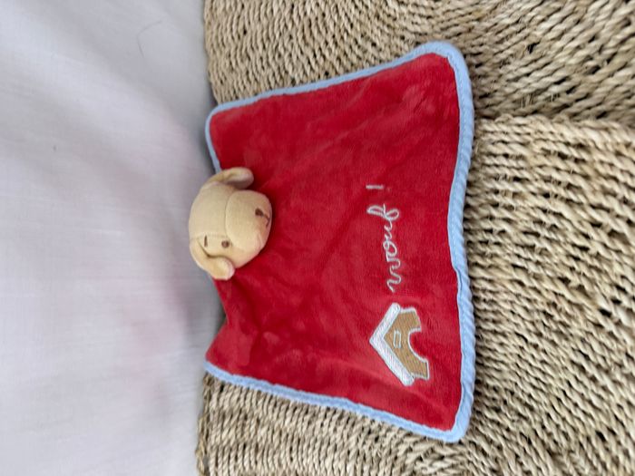 Doudou plat chien rouge Wouf Bengy - photo numéro 2