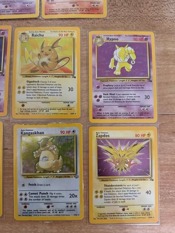 Lot carte Pokémon holographique wizard
