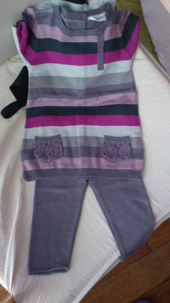 ensemble fille tout doux 9 mois
