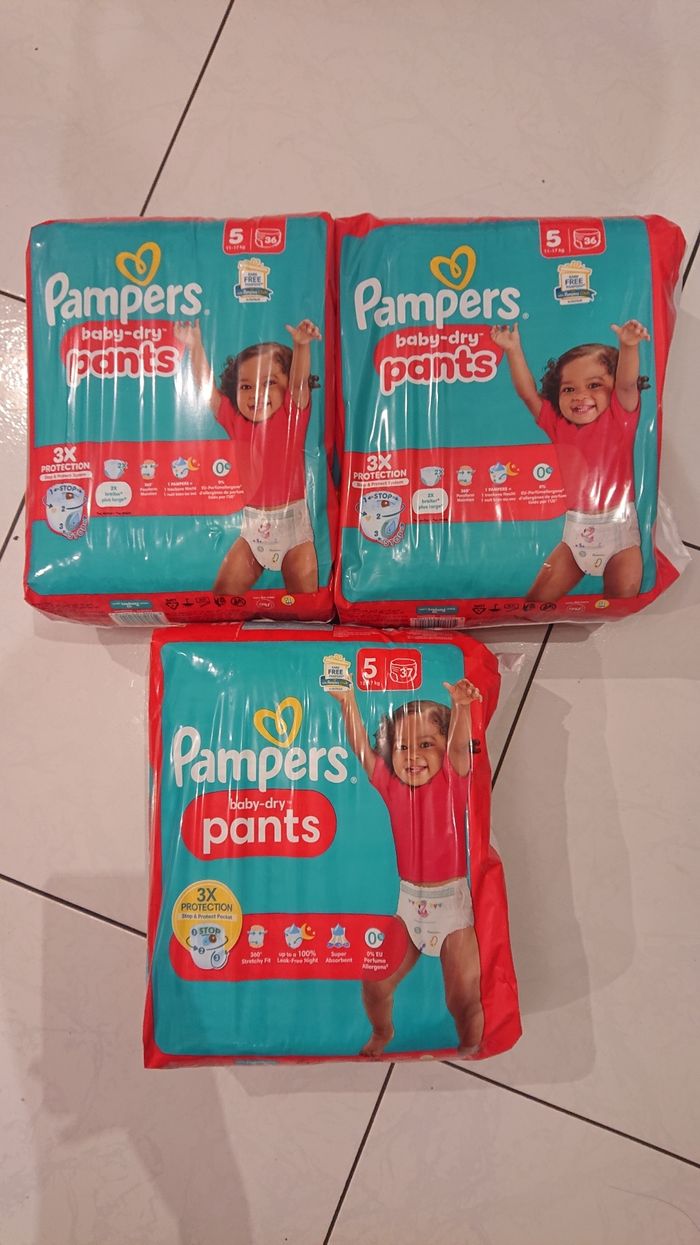 Couche taille 5 trio pack 109 couches pants