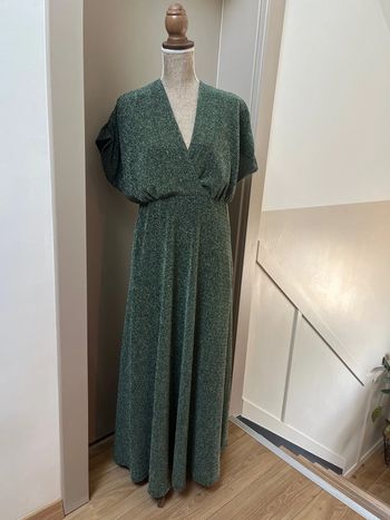 Robe longue col V pailletée Maison 123