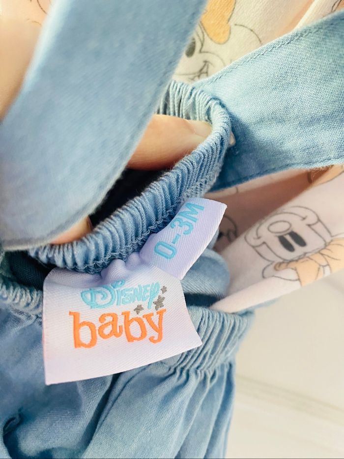 Ensemble Robe Bretelle Jean Légère Tee Shirt Minnie - photo numéro 7