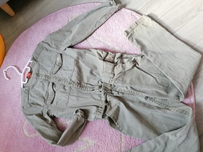 Combinaison pantalon kaki fille printemps