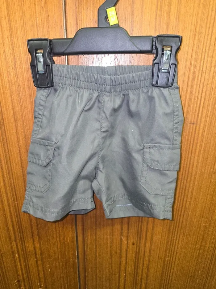 Short cargo bébé garçon kaki