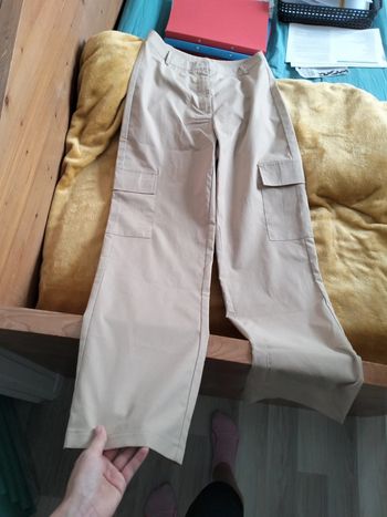 Pantalon cargo beige