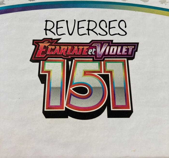Cartes Pokémon reverses 151