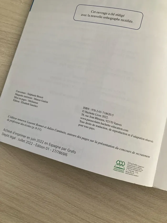 CRPE 2023 – Français Hachette Éducation - photo numéro 2