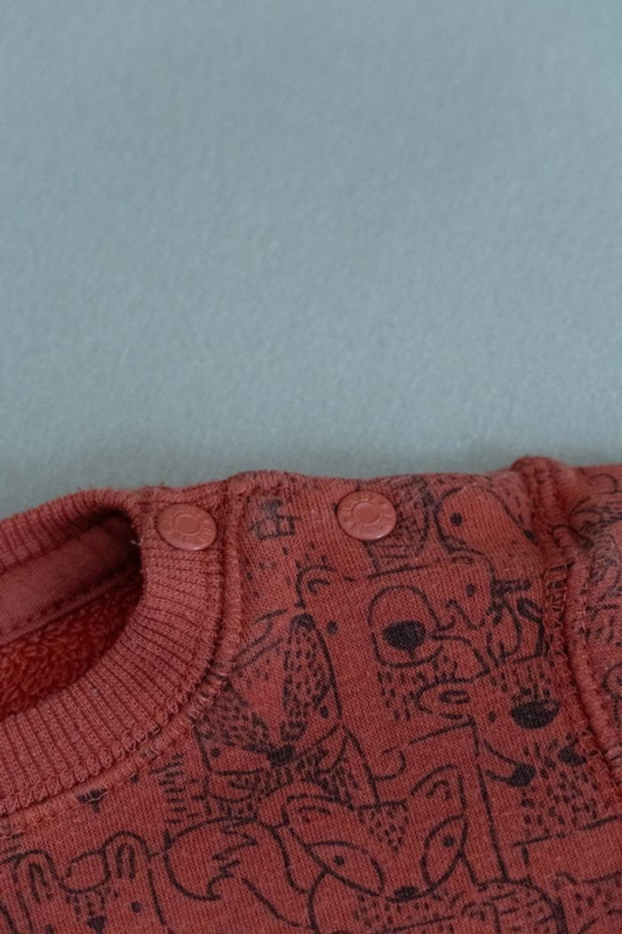 pull sweat polaire épais chaud 1 mois motif animal - photo numéro 5