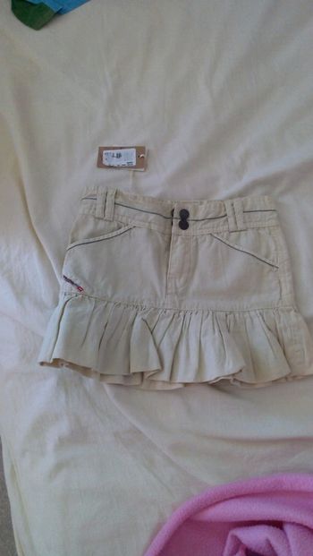 Jupe  beige à volants Diesel neuve