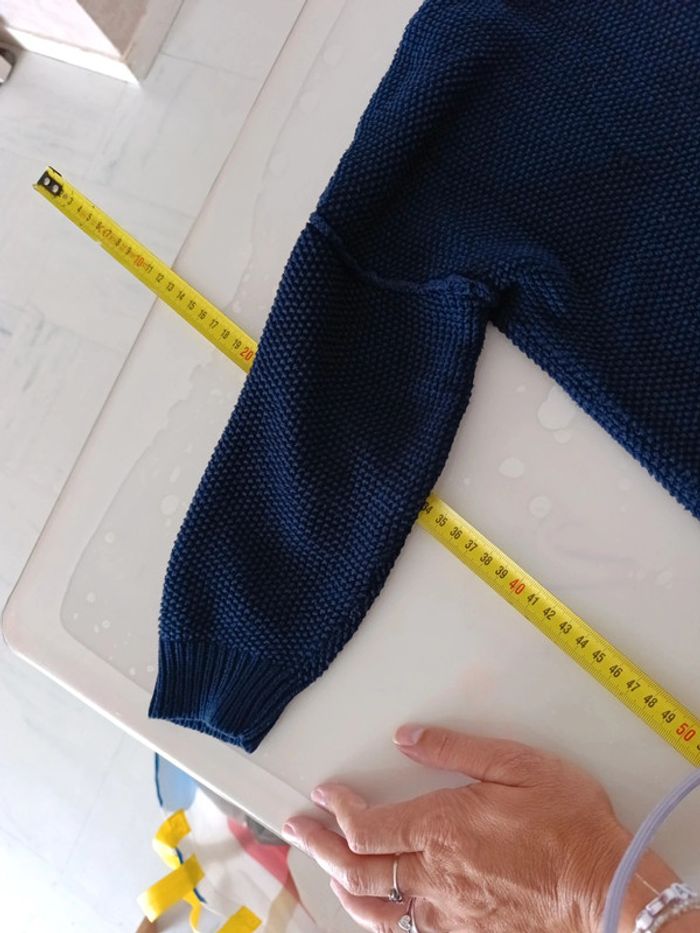 Pull en maille bleu marine Jennyfer L - photo numéro 4