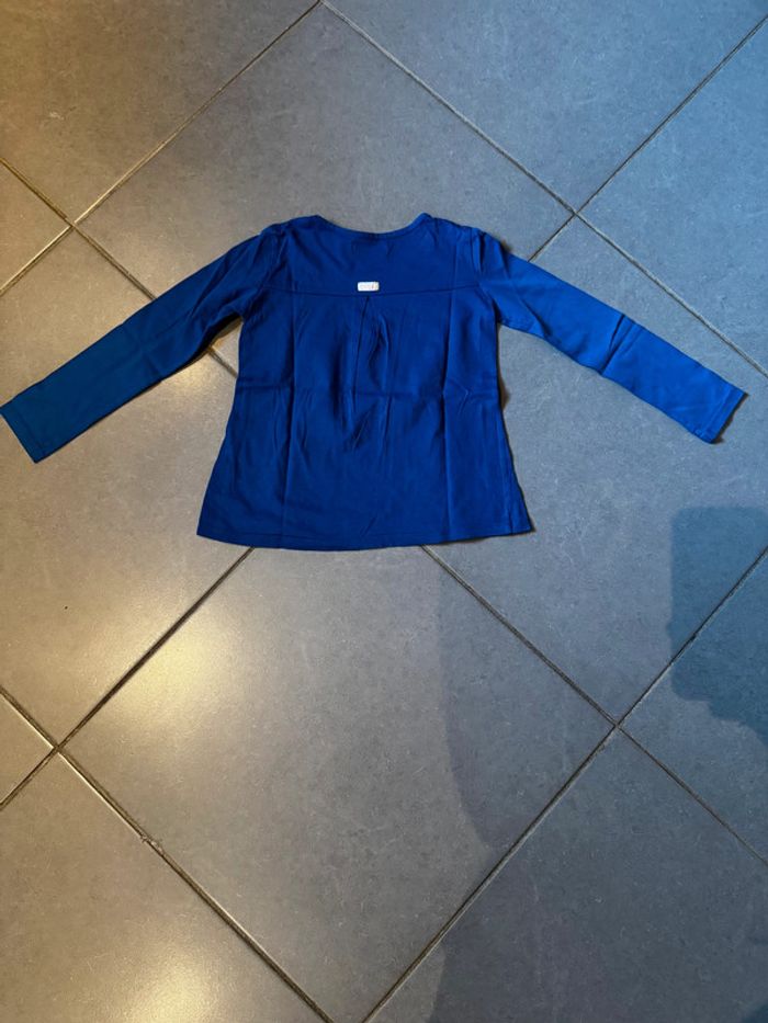 T shirt manches longues - Catimini - Give love - Bleu - 6 ans - photo numéro 3