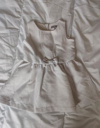 Robe blanche paillettes 🦄 Vertbaudet 