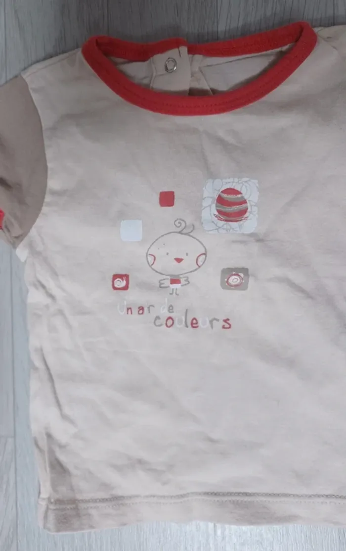 Lot de 2 t-shirt bébé garçon 3 mois - photo numéro 11